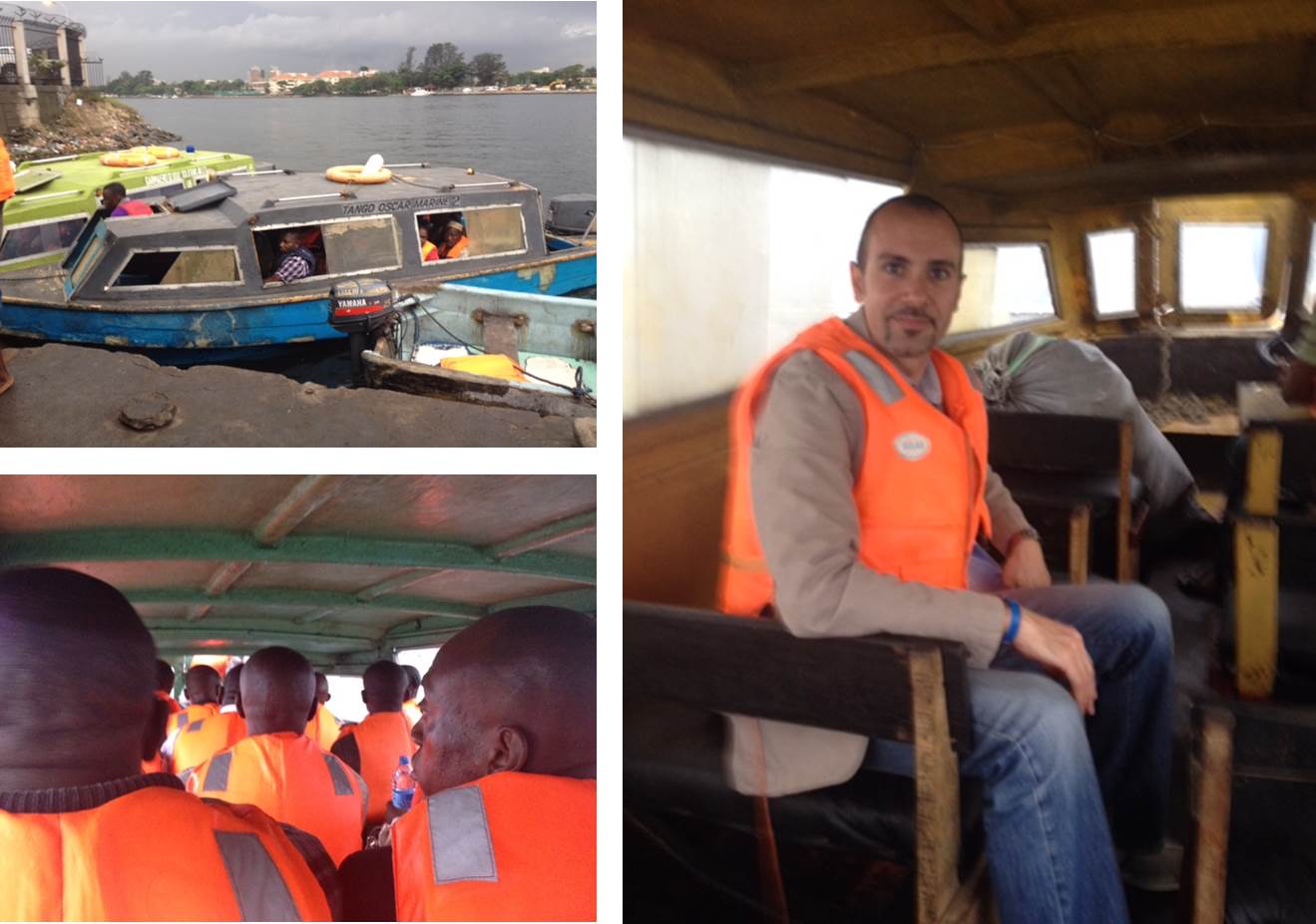 Visita de transporte aquático em Lagos