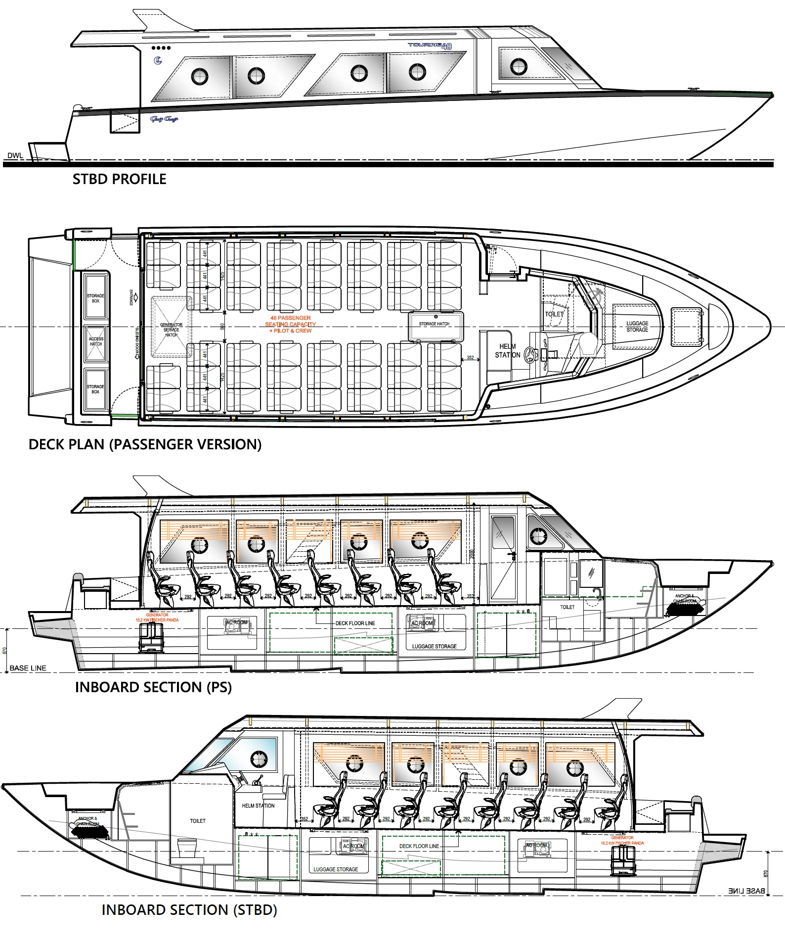 Touring 48 Ferry Dispositions générales