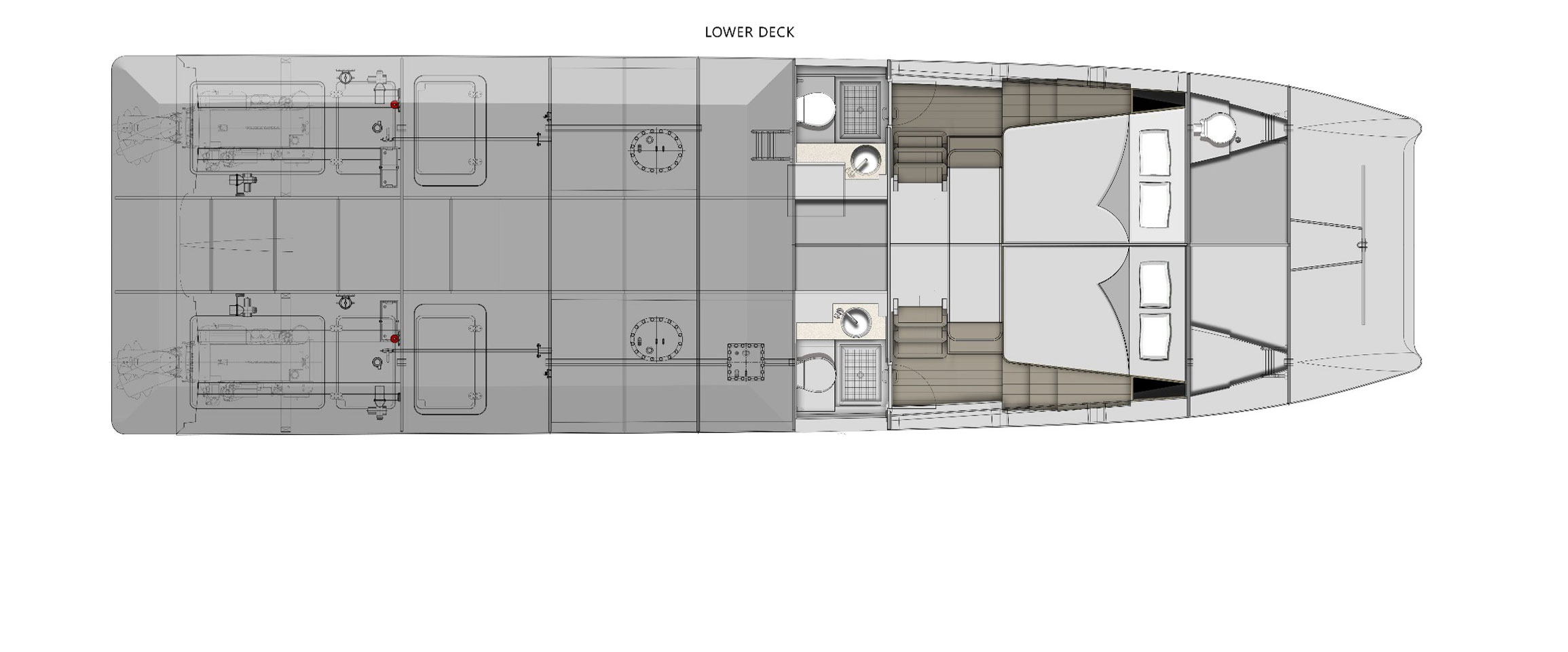 SilverCat 46LUX lower deck SilverCat 46LUX lower deck